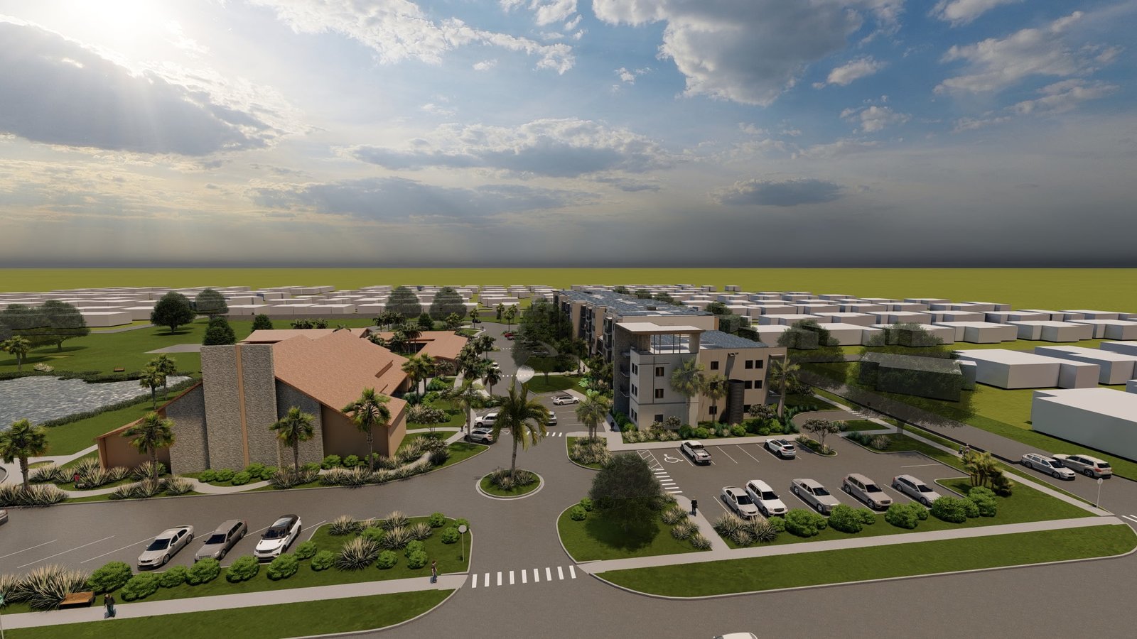 86 homes rising next door